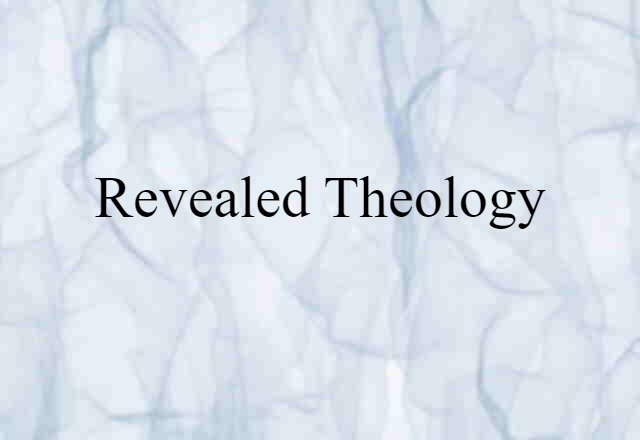 revealed theology