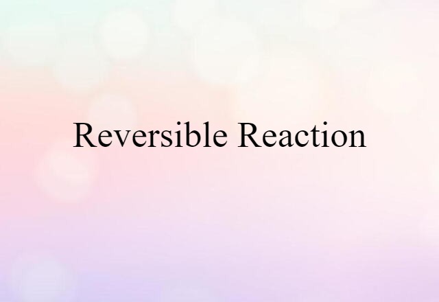 reversible reaction