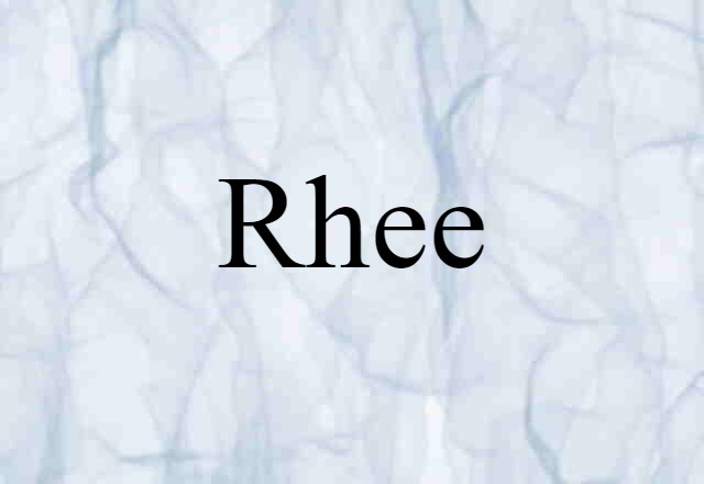 Rhee