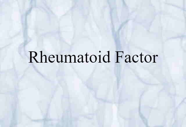 rheumatoid factor