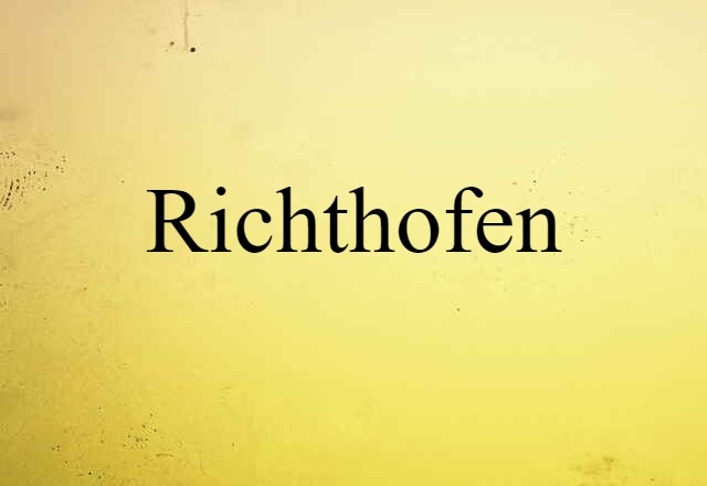 Richthofen