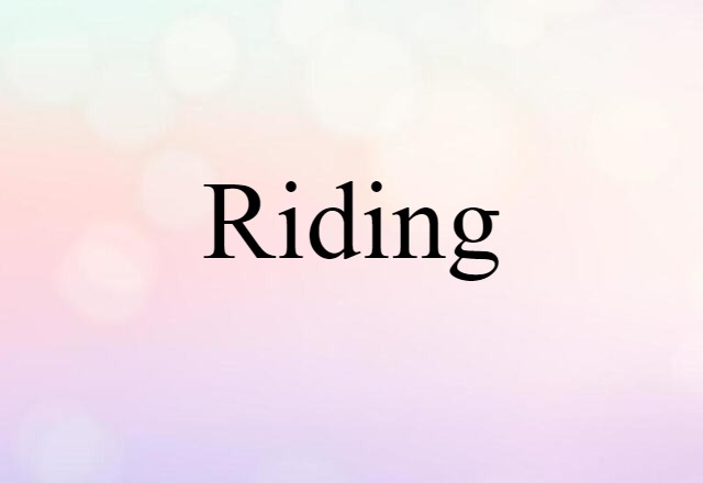 riding