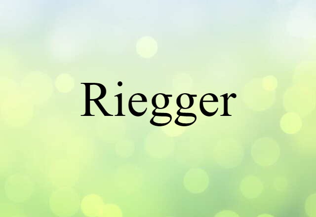 Riegger