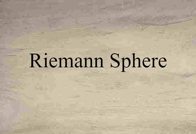 Riemann sphere