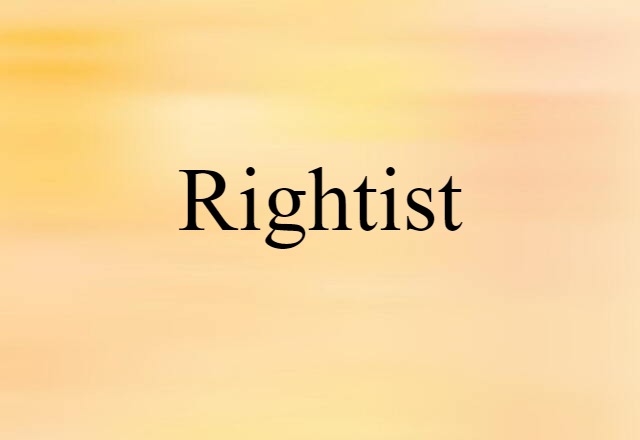 rightist