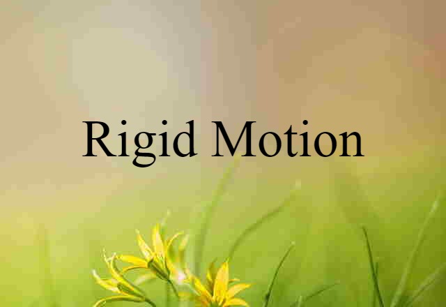 rigid motion