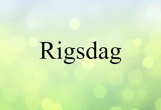 Rigsdag