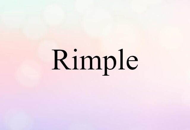 rimple