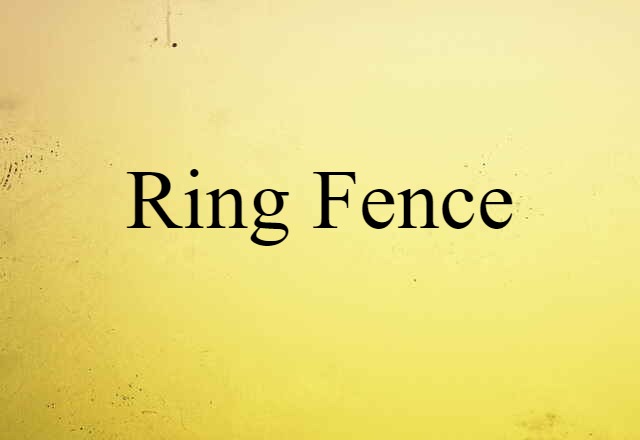 Ring-fence (noun) Definition, Meaning & Examples