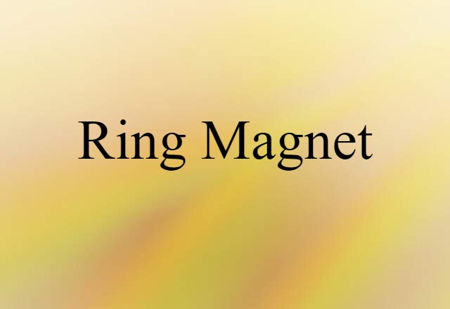 ring magnet