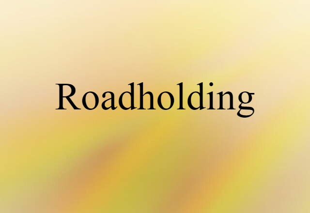 roadholding