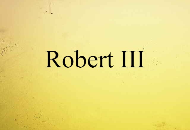 Robert III