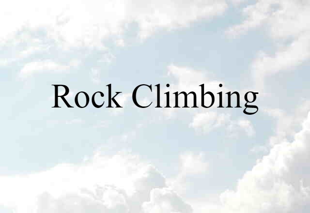 rock climbing