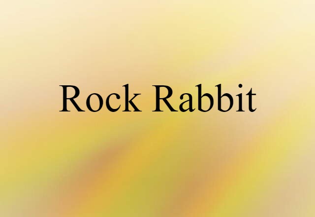 rock rabbit