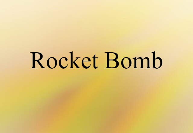 rocket bomb