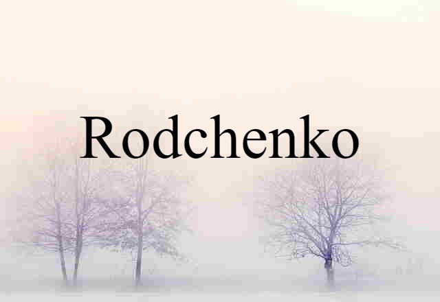 Rodchenko