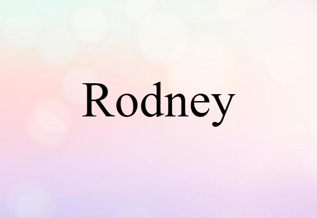 Rodney (noun) Definition, Meaning & Examples