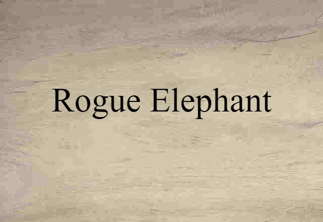 rogue elephant