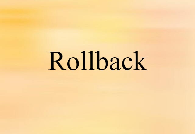 rollback