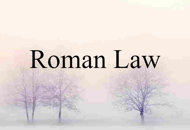 Roman law