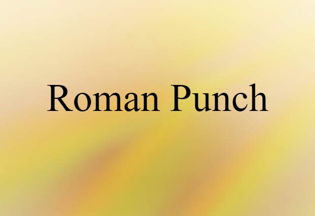 Roman punch