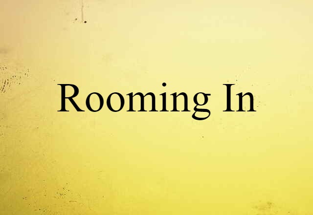 Rooming In (noun) Definition, Meaning & Examples