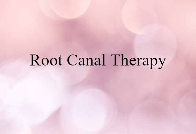 root canal therapy