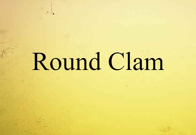 Round Clam (noun) Definition, Meaning & Examples