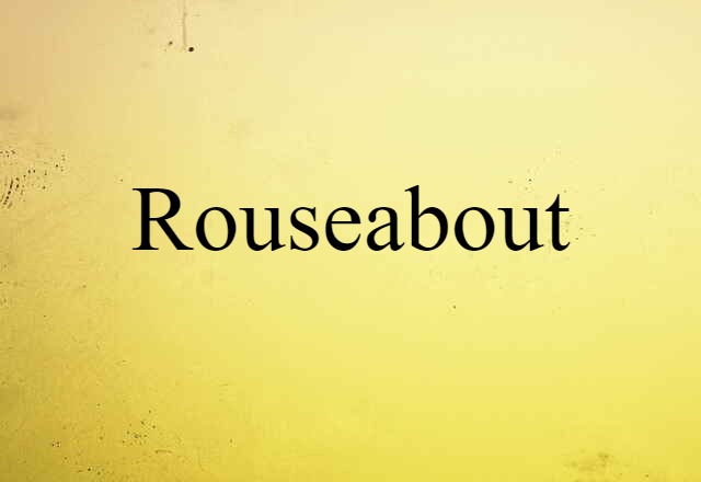 Rouseabout (noun) Definition, Meaning & Examples