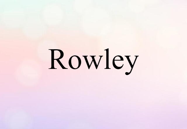 Rowley