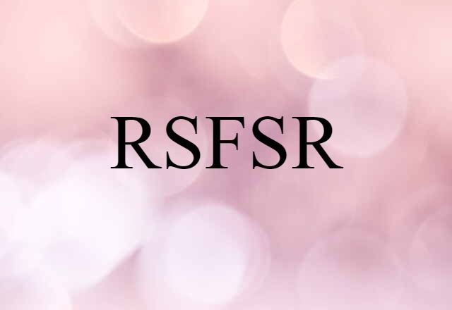 RSFSR