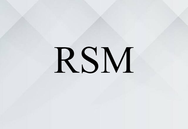 RSM