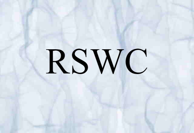 RSWC (noun) Definition, Meaning & Examples