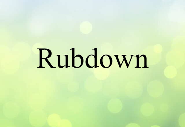 rubdown