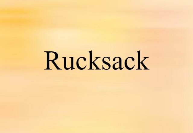 rucksack