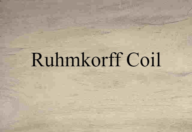 Ruhmkorff coil