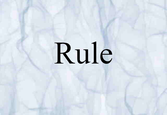 rule