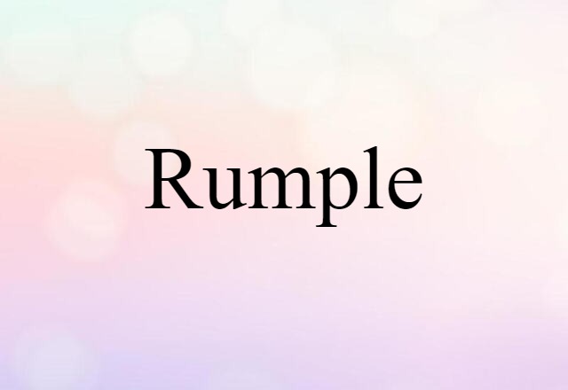 rumple