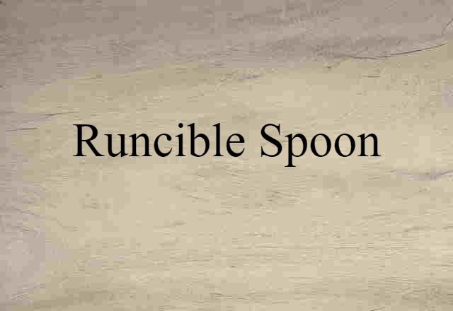 Runcible Spoon (noun) Definition, Meaning & Examples