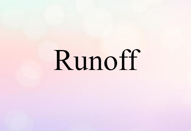 runoff