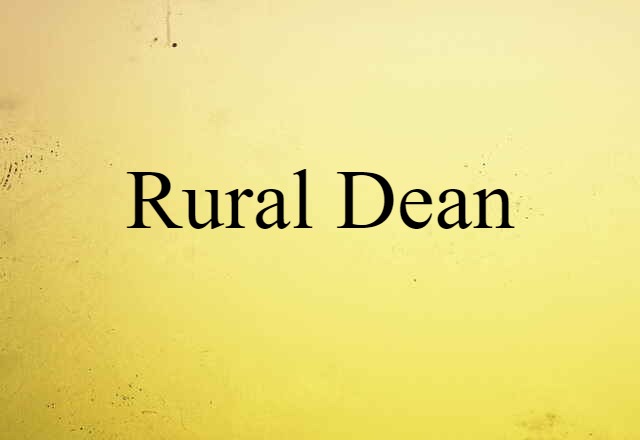 rural dean