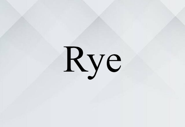 rye