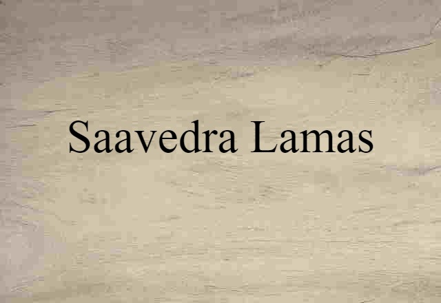 Saavedra Lamas