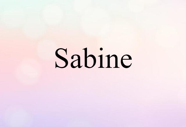 Sabine