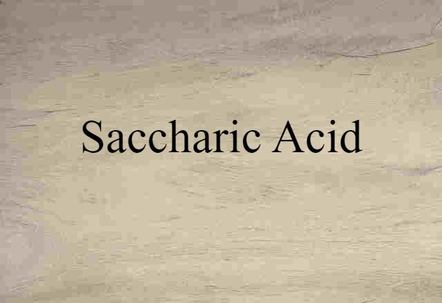 saccharic acid