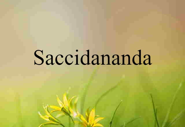 Saccidananda