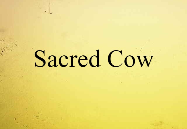 sacred cow