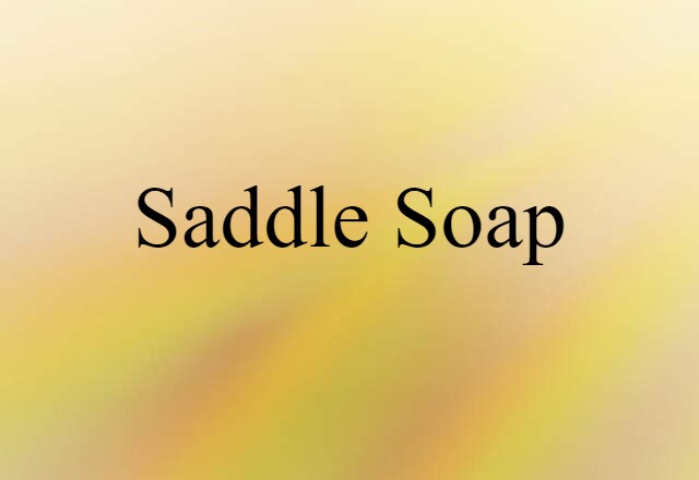 saddle soap