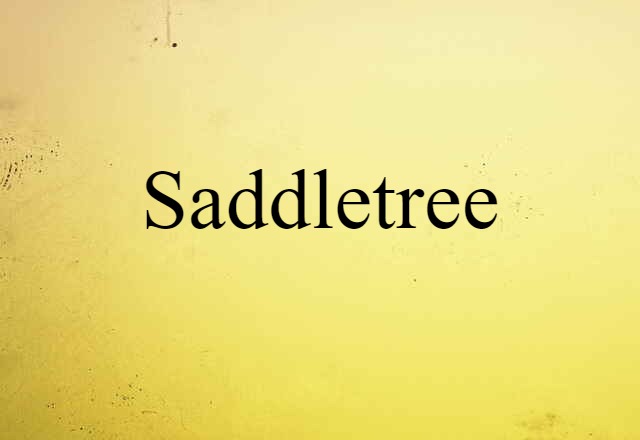 Saddletree (noun) Definition, Meaning & Examples