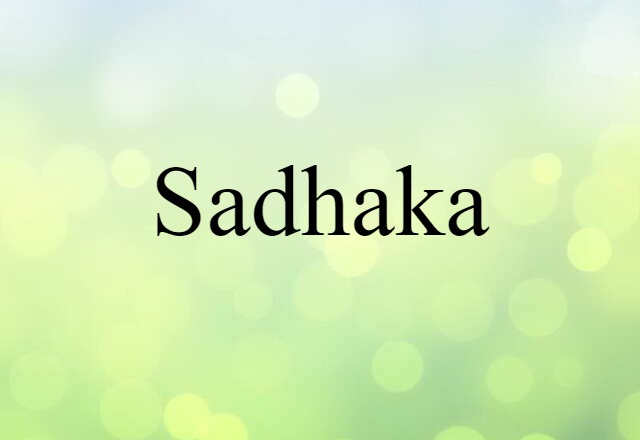 sadhaka